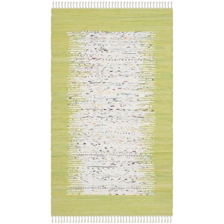 Safavieh Montauk Hand Woven Small Rectangle Rug- Ivory - Citron- 4 x 6 ft. MTK711J-4